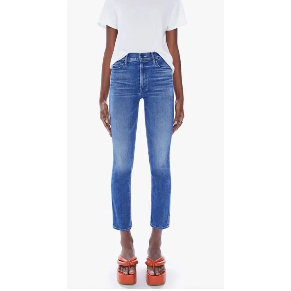 EUC Mother Denim The Mid Rise Dazzler Ankle in Wish on a Star Size 29